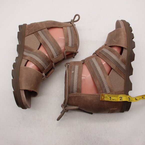 Sorel Joanie II Women's Size 9.5 Lace Up Wedge Sandals Brown NL3272-240 - Picture 5 of 8